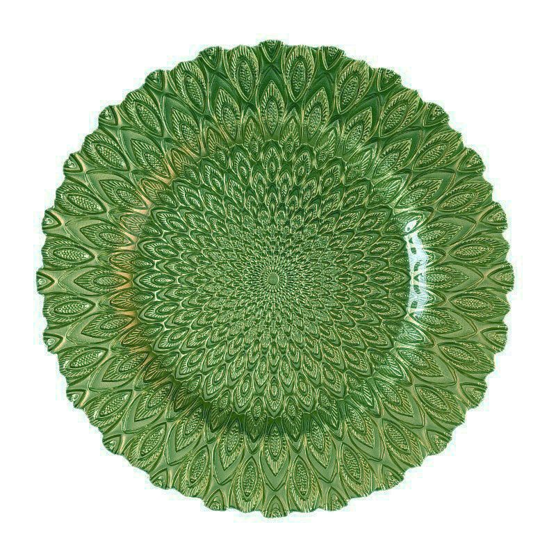 Wholesale glass charger plate PZ-043 - Image 6